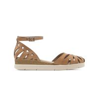 Porronet Sandalia De Cuña De Piel Federica Taupe