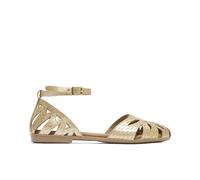 Porronet Sandalia Plana Piel Oro Patricia