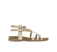 Porronet Sandalia Plana Romana Bio De Piel Oro Selena