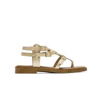 Porronet Sandalia Plana Romana De Piel Oro Miley