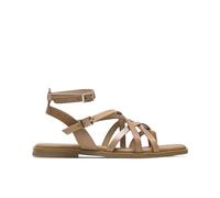 Porronet Sandalia Plana Romana De Piel Taupe Vita