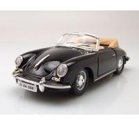 Porsche 356 B Cabrio 1961 Negro Modelo 1:24 Bburago Die-Cast