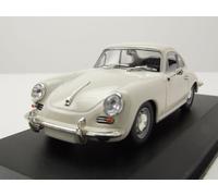 Porsche 356 C Coupe 1963 Coche a Escala Blanco 1:43 Maxichamps