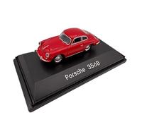 Porsche 356B Modelo Clásico Escala 1:87 - Modelo de Coleccionista Detallado | GT Marketing | Colección Museo | Rojo