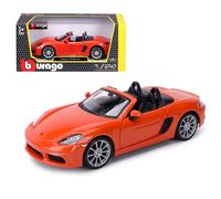 Porsche 718 Boxster Modelo Auto Metal Bburago Colección Escala 1:24