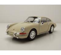 Porsche 911 1964 Beige Modelo De Coche 1:24 Welly