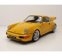 Porsche 911 (964) Carrera 3.8 Rs 1990 Amarillo Coche a Escala 1:18 Solido