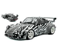 Porsche 911 964 Rwb #13 Body Plástico Kit The Zebra 1994 Blanco/Black 1:18