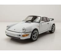 Porsche 911 (964) Turbo 1990 Blanco Modelo Coche 1:24 Welly