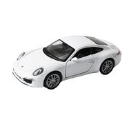 Porsche 911 (991) Carrera S - Modelo de coche con retirada de metal, modelo de coche de juguete Welly, 4 variantes, 93 (blanco)