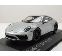 Porsche 911 992 Carrera 4 GTS 2021 Plata Modelo De Coche 1:43 Minichamps