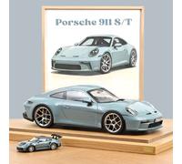 PORSCHE 911 (992) S/T - 2023 ESCALA 1:12 BASE MADERA Y MODELO 1:43 NO INCLUIDOS