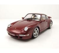 Porsche 911 (993) Turbo 1997 Rojo Modelo 1:18 Solido Die-Cast Metálico