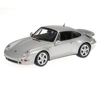 Porsche 911 993 Turbo S 1995 plata modelo de coche 940069205 Maxichamps 1:43