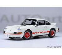 Porsche 911 Carrera 2.7 Rs "The Circuit Wolf" Blanco Rojo Modelo 1:18 Autoart
