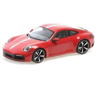 Porsche 911 Carrera 4S 2019 rojo modelo de coche 155067326 Minichamps 1:18