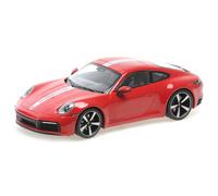 Porsche 911 Carrera 4S 2019 rojo modelo de coche 155067326 Minichamps 1:18