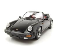 Porsche 911 Carrera Cabrio 1983 Negro Modelo De Coche 1:18 Minichamps