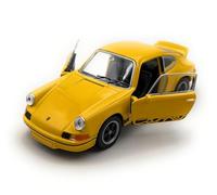 Porsche 911 Carrera RS 2.7 a Escala 1:38 - Modelo de coleccionista con Gran Nivel de Detalle | GT Marketing | Colección de Museo | Amarillo | IL: 11,5 cm