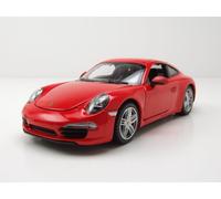 Porsche 911 Carrera S Rojo Modelo Coche 1:24 Rastar, Die-Cast Metálico