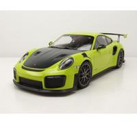 Porsche 911 GT2 Rs 2018 Verde Con Plata Magnesio Llantas a Escala 1:18 Minicha