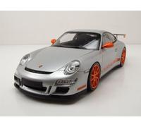 Porsche 911 GT3 RS 2007 Plata Coche De Modelo 1:18 Minichamps
