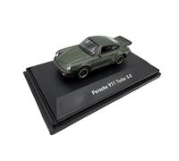 Porsche 911 Turbo 3.0 (930) Modelo clásico a Escala 1:87 - Modelo detallado para coleccionistas | GT Marketing | Colección del Museo | Verde Roble
