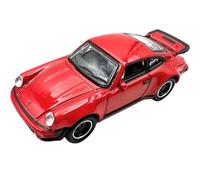 Porsche 911 Turbo 3.0 (930) Modelo clásico a Escala 1:87 - Modelo detallado para coleccionistas | GT Marketing | Colección del Museo | Rojo Guardia