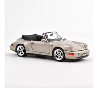 Porsche 911 Turbo Look Cabriolet 964 Zermatt Silver 1992 1:18 Norev