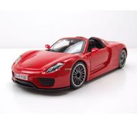 BBurago Modelo a escala Porsche 918 Spyder 2014 diecast gris 1:24 21076