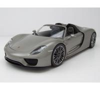 Porsche 918 Spyder Cabrio 2012 Gris Modelo De Coche 1:18 Welly