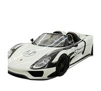 Porsche 918 Spyder - Estuche De Cuero Que Brilla En La Oscuridad, Escala 1:18, Modelo Coleccionable No Control Remoto Modelos