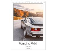 Porsche 944 - Fine Art (Wandkalender 2026 DIN A4 hoch), CALVENDO Monatskalender: Hochwertige Aufnahmen eines 89er Porsche 944