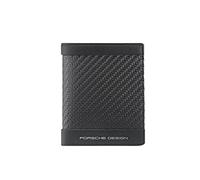 Porsche Design Funda para tarjetas de crédito de carbono de cuero RFID 7,5 cm negro