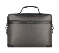 Porsche Design Maletín de cuero de carbono 38 cm negro