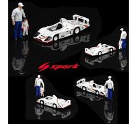 Porsche Little Big Mans Set Con Figuras 1:43 Modelo Spark Model