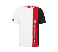 Porsche Motorsport Camiseta de Rayas para Hombre- Blanco -Talla: 3XL