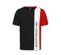 Porsche Motorsport Camiseta de Rayas para Hombre- Negro - Talla: L
