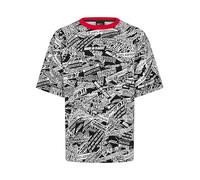 Porsche Motorsport Camiseta Extragrande con Estampado Negro - Talla: L