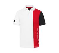 Porsche Motorsport Polo de Hombre Rayas - Blanco - Talla: S