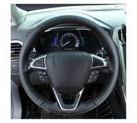 Porsche para Ford para Mondeo para Fusion para Edge 2013-2020 Galaxy 2016-2020 S-MAX 2012-2020 Cubierta del Volante del Coche Antideslizante Cuero Artificial Funda Volante Coche(Blue Thread)