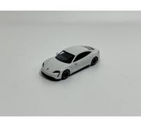 Porsche Taycan Turbo S 2019 Blanco Metálico 1:87 Minichamps 870068400