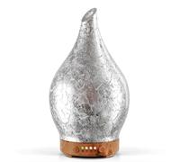 Porseme Aroma difusor de Cristal, 150 ml, humidificador soplado a Mano, ultrasónico, Suave, 7 ledes Que cambian de Color, últimas 6 Horas, sin BPA para el hogar, Yoga SPA