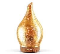 Porseme Aroma difusor de Cristal, 150 ml, humidificador soplado a Mano, ultrasónico, Suave, 7 ledes Que cambian de Color, últimas 6 Horas, sin BPA para el hogar, Yoga SPA