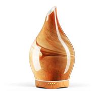Porseme Difusor de Aroma de Cristal de 280 ml, difusor soplado a Mano para aceites Esenciales, humidificador Grande, 7 LED Que cambian de Color, últimas 7 Horas sin BPA para apartamento Elegante