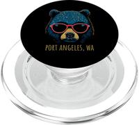 Port Angeles WA USA - Oso con Gafas de Sol PopSockets PopGrip para MagSafe