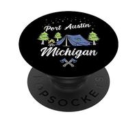 Port Austin, Michigan - Ropa Divertida de tu Ciudad Natal PopSockets PopGrip Adhesivo