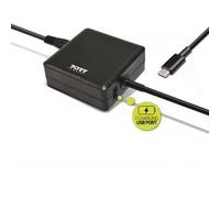 PORT, Cargador universal para ordenador portátil con cable USB C para PC de 65 W