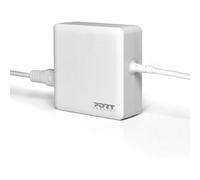 PORT Cargador universal para ordenador portátil de 65 W, Blanco
