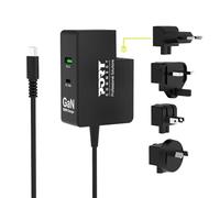Port Designs Cargador de pared Port Connect 902103 100 W GaN USB-C y USB-A compacto